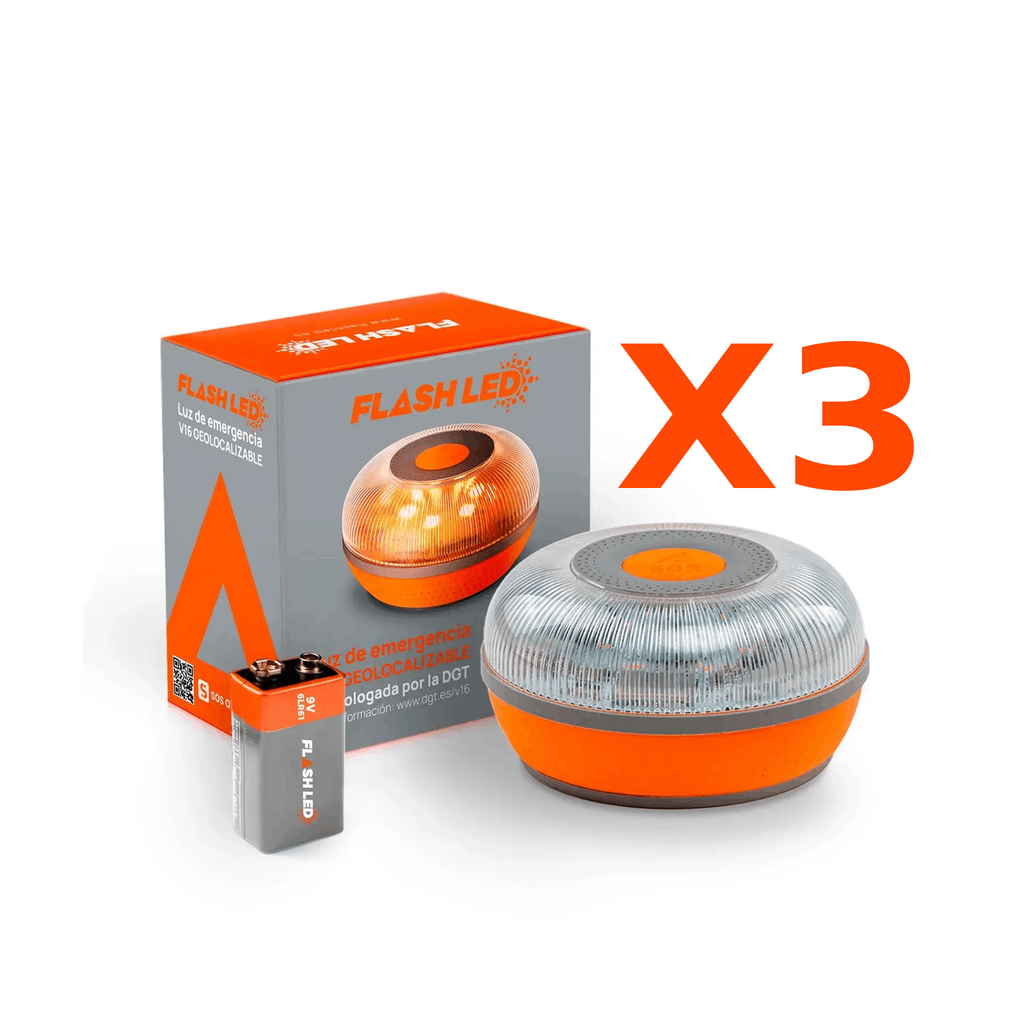 Pack de 3 Balizas Homologadas V16